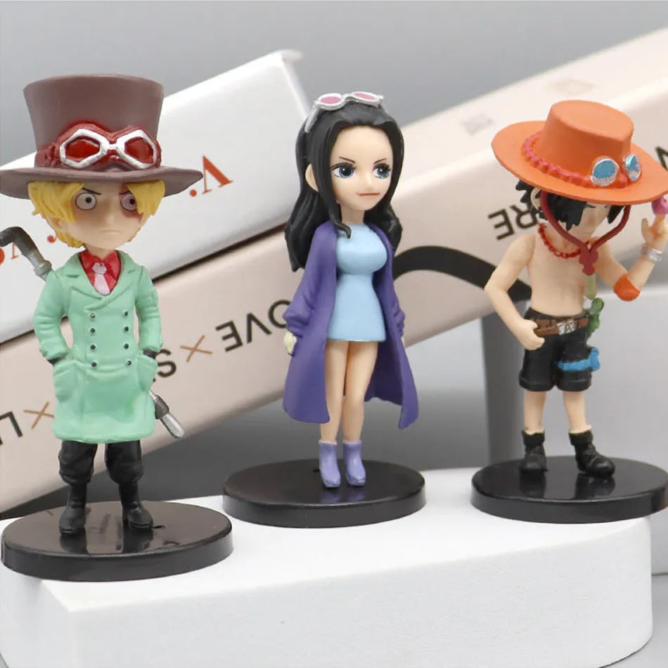 6pcs Set One Piece Action Figure - Kyootii
