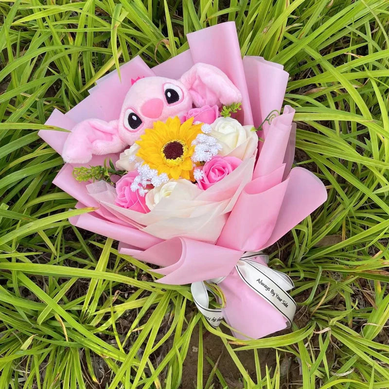 Disney Anime Stitch Plush Flower Bouquet - Kyootii