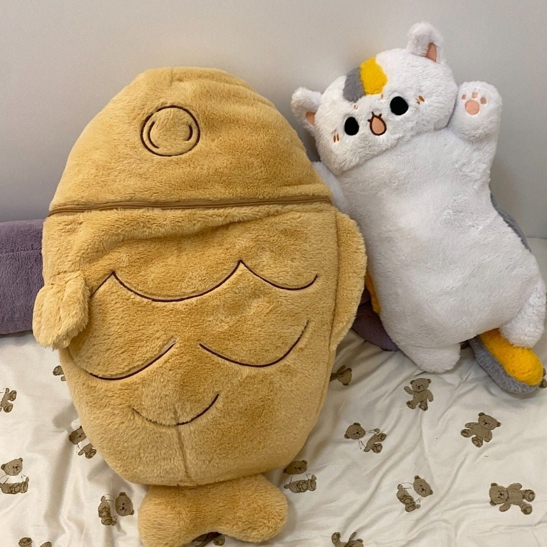 Kawaii Taiyaki Cat Plush Toy - Kyootii