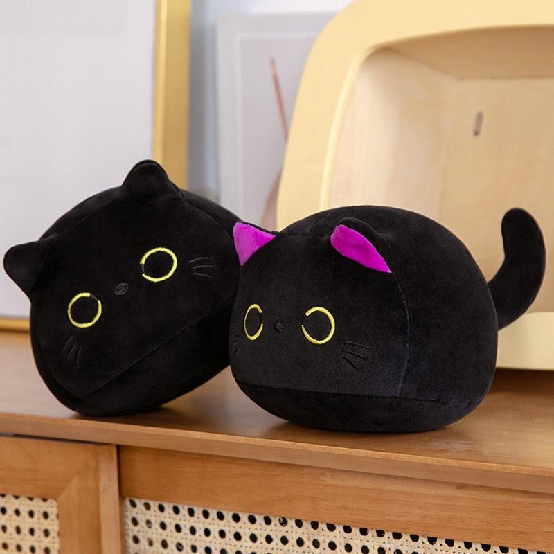 Black Chubby Cat Stuffed Toy Plush - Kyootii