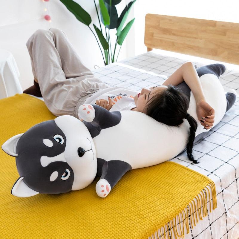 Husky Dog Long Pillow Plush - Kyootii