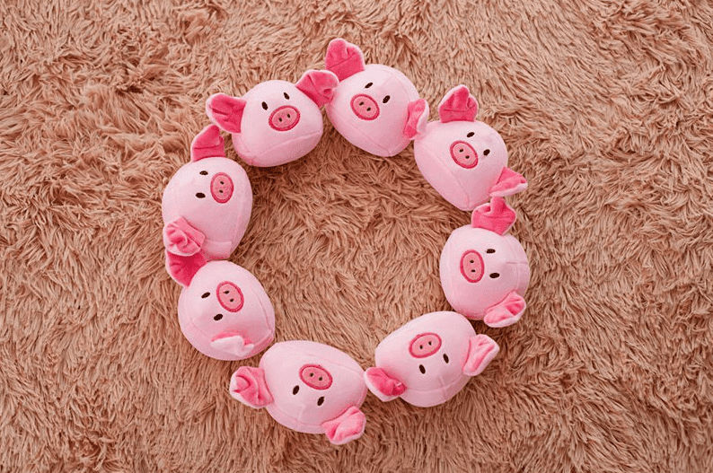 Pink Piglets - Candy Bag