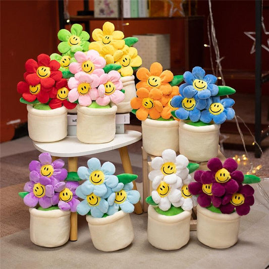 Smiling Flower Potted Plant Plush - Kyootii